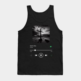 God's Plan, Drake, Music Playing On Loop, Alternative Album Cover Tank Top